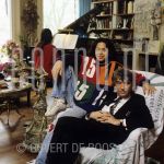 Aat Veldhoen (Date Unknown) and his daughter at home in Amsterdam.

[keywords]Posed, Full Length, Eyecontact, Piano[/keywords]